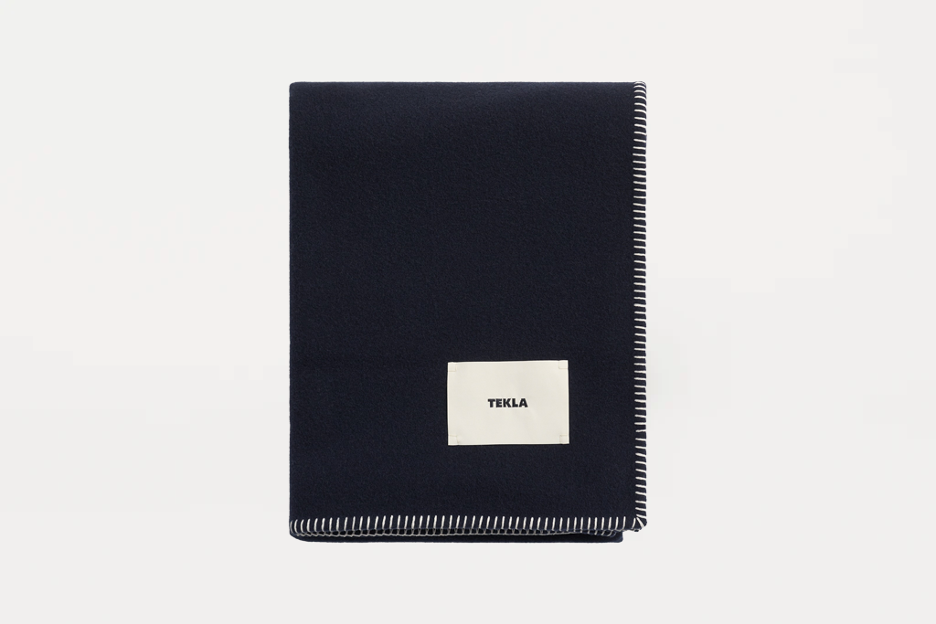 Dusk Blue Wool Blanket