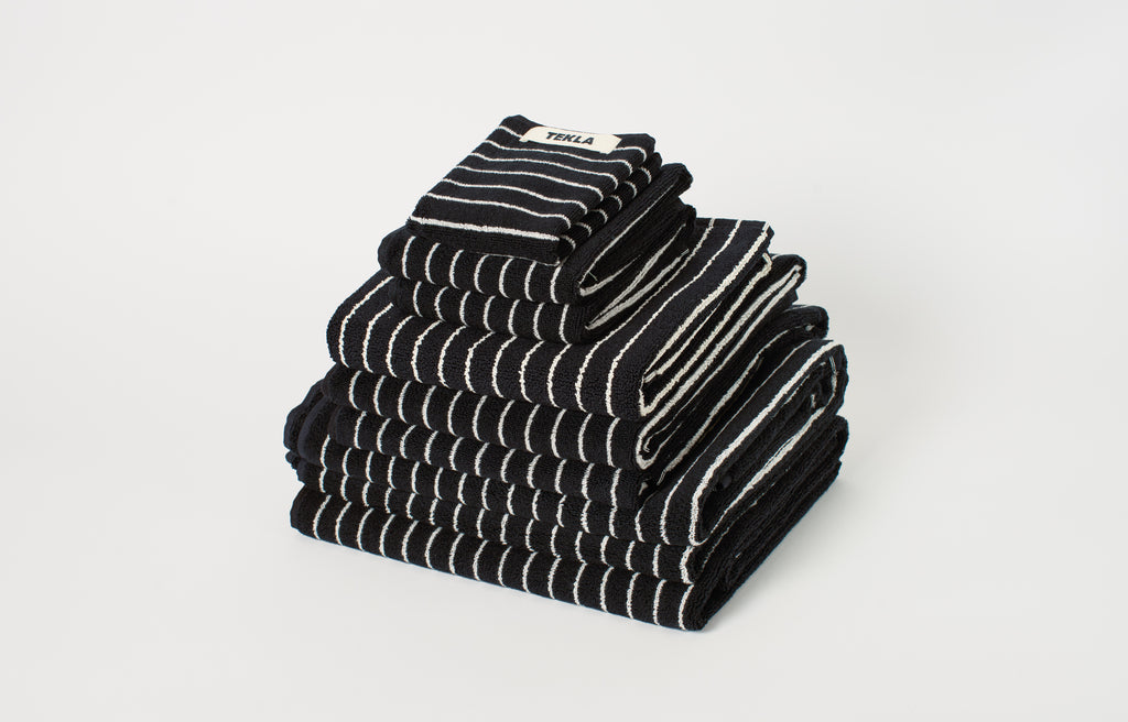 Black Stripes Washcloth