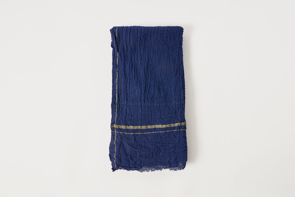 Blue Wrinkled Towel