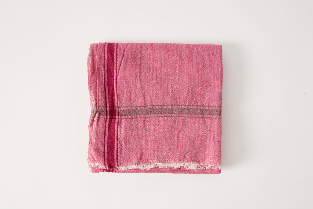 Pink Chambray Towel