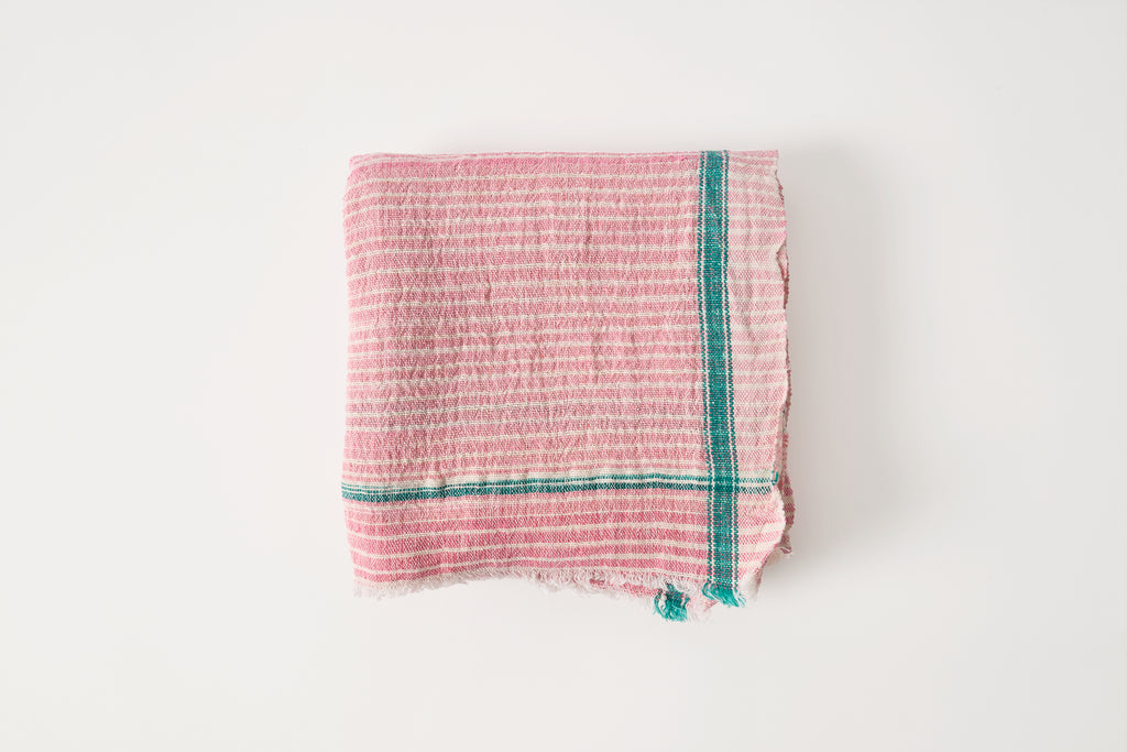 Pink Stripe Space Dye Towel