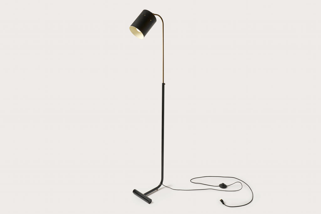 Black Eyelet Floorlamp